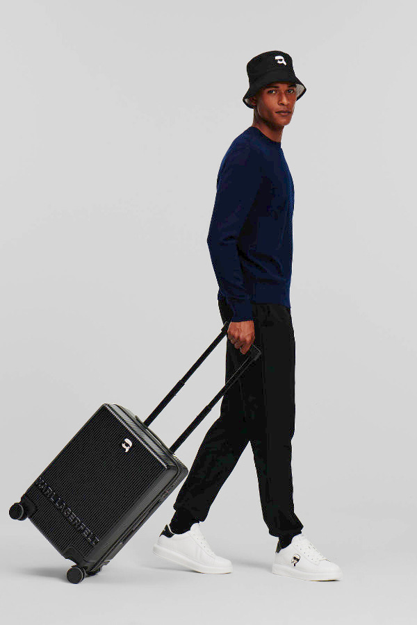  KARL LAGERFELD TRAVEL SUITCASE - A999 BLACK